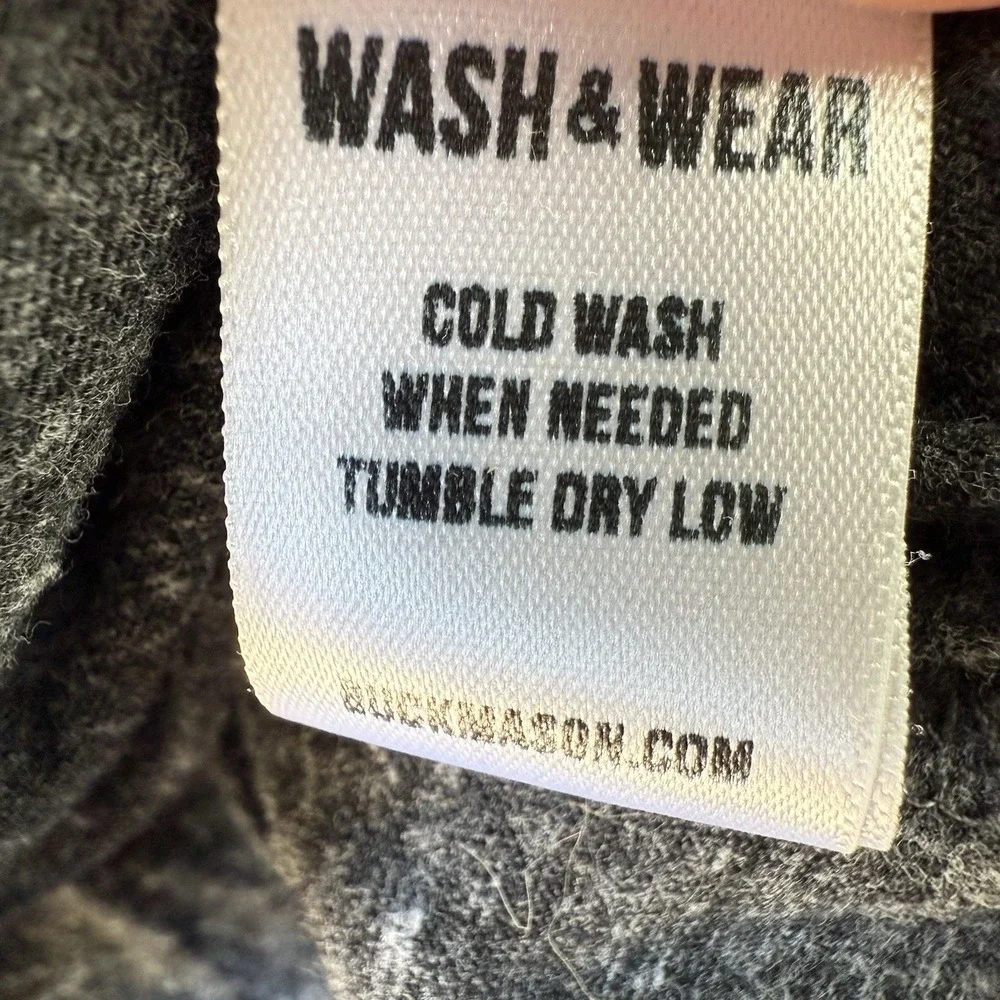 Buck Mason Men's Crewneck T-Shirt Lot of 2 Heather Charcoal Grey Size L USA - Picture 6 of 8